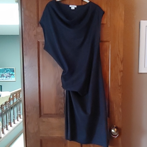 Helmut Lang Dresses & Skirts - EUC Helmut Lang Slate Blue Asymmetric Dress L